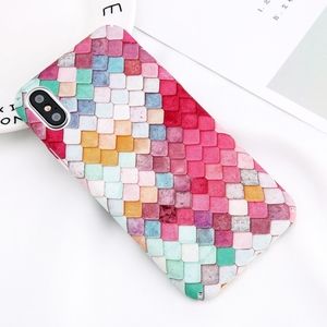 iPhone X Case Mosaic Geometrical Snakeskin